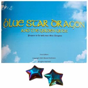 Blue Star Dragon book crystal bundle