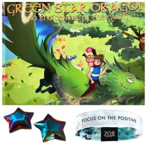 Green Star Dragon book crystal wristband bundle