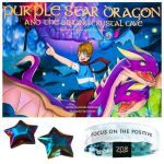 Purple Star Dragon book audio crystals wristband